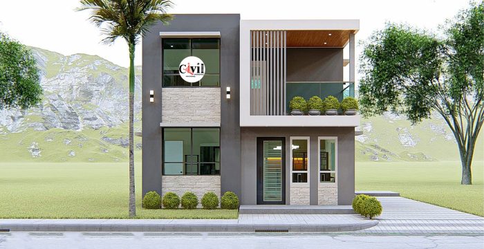 Model atap rumah minimalis 3 trap